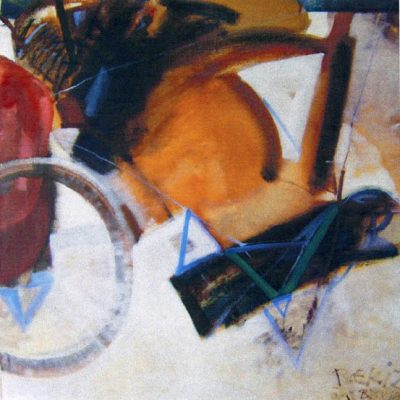 Rafet Ekiz, 1994, Oil on canvas, 154x154 cm.